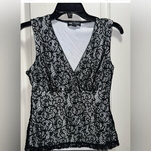 Elegant Black Lace Women Top